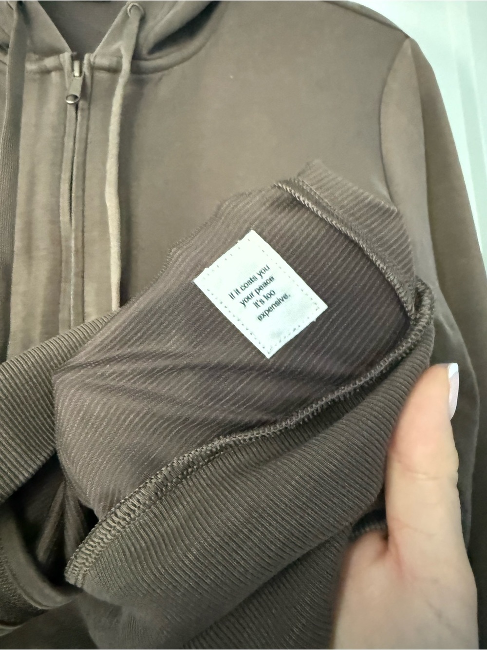 Vuori Compose Full Zip Hoodie Size Small in Espresso - Picture 5 of 10